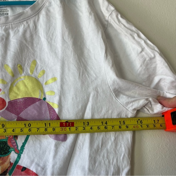🌼 5/$25 George Vacay Vibes Graphic T-Shirt Girls L 10/12 White Dog Summer Tee - Picture 5 of 7